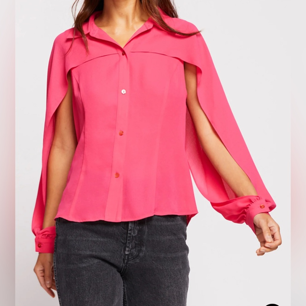 Bailey 44 - Fuchsia Cape Sleeve Blouse